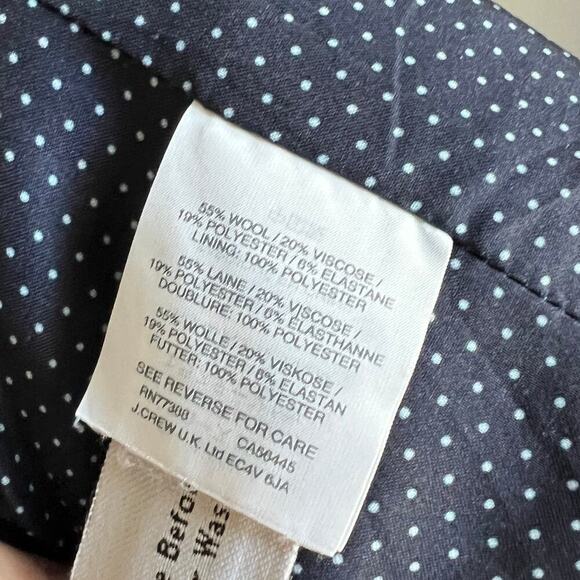 J. Crew Black Parke Wool Blend Blazer Women's 4 Business Office Formal Jacket - Picture 8 of 8